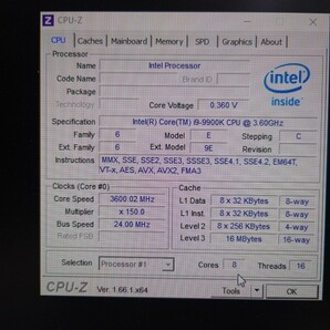 Intel Core i9-9900K SRELS 3.60GHZの画像4