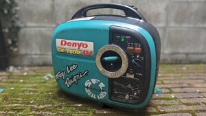 【メンテ済】DENYO GE-1600SS-Ⅳ インバーター発電機 YAMAHA EF1600is デンヨーヤマハ互換品 低騒音 キャンプ 非常用 タイヤウォーマー