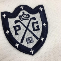 パーリーゲイツ セーター 白×ネイビー ニット 袖一部ボーダー アクリル混 レディース 1(M) ゴルフウェア PEARLY GATES_画像3