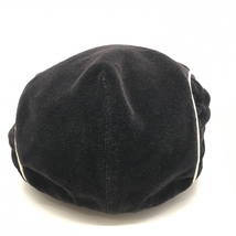 カッパ ハンチング帽 黒×白 ベロア生地 ゴルフウェア Kappa_画像3