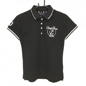 [ прекрасный товар ]23 район Golf рубашка-поло с коротким рукавом чёрный рукав белый линия .... женский I(M) Golf одежда 23 район 