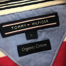 トミーヒルフィガー 半袖ポロシャツ ピンク×白 ボーダー メンズ L ゴルフウェア Tommy Hilfiger Golf_画像4