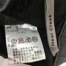 【美品】ヒールクリーク 半端丈パンツ グレー 裾スナップボタン レディース 40(M) ゴルフウェア Heal Creek_画像7