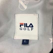 フィラゴルフ ハーフパンツ ネイビー×白 総柄 ウエストサイドゴム メンズ L ゴルフウェア FILA GOLF_画像4