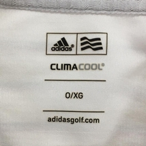 アディダス 半袖ポロシャツ 白×ネイビー ボーダー CLIMA COOL メンズ O/XG ゴルフウェア adidas_画像3