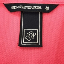 【超美品】ゾーイ 半袖ポロシャツ ピンク ロゴ刺しゅう ナンバリング レディース 40 ゴルフウェア ZOY_画像6