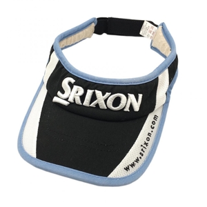  Srixon козырек чёрный × белый × голубой цельный Logo .... свободный размер Golf одежда SRIXON