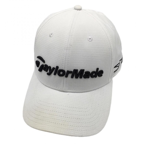 テーラーメイド キャップ 白×黒 立体刺しゅう ゴルフウェア TaylorMade