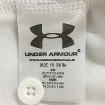【美品】アンダーアーマー 半袖ポロシャツ 白×グレー 背面柄 メンズ LG ゴルフウェア UNDER ARMOUR_画像5