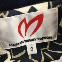 マスターバニー 半袖ポロシャツ アイボリー×ネイビー 花柄 レディース 0(S) ゴルフウェア MASTER BUNNY EDITION_画像4