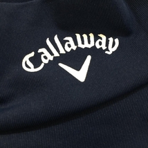 【新品】キャロウェイ インナーシャツ ネイビー ネックロゴ ハイネック レディース LL ゴルフウェア 2023年モデル Callaway_画像3