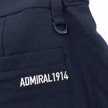 【超美品】アドミラル パンツ ネイビー×白 ロゴ刺しゅう レディース M ゴルフウェア Admiral_画像5