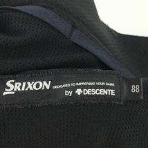 【美品】スリクソンbyデサント パンツ 黒 地模様 一部メッシュ地 メンズ 88(L) ゴルフウェア SRIXON_画像4