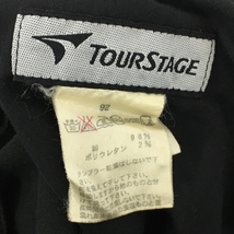 ツアーステージ パンツ 黒 ベロア生地 メンズ 92 ゴルフウェア TOURSTAGE_画像4