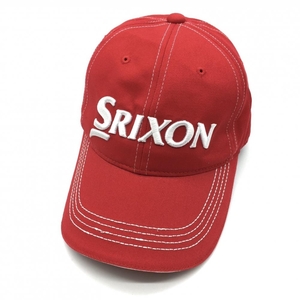 [ очень красивый товар ] Srixon колпак красный × белый цельный Logo .... хлопок 100% Golf одежда SRIXON