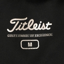 【超美品】タイトリスト 半袖Tシャツ 黒 Uネック ロゴ メンズ M ゴルフウェア TITLEIST_画像4