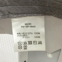 【美品】アディダス キャップ 白 メッシュ ロゴパンチング フリー(57-59cm) ゴルフウェア adidas_画像8
