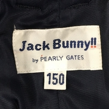 ジャックバニー スカート ネイビー×白 刺しゅう柄 ジュニア・キッズ 150 ゴルフウェア Jack Bunny_画像5