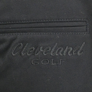 【新品】クリーブランドゴルフ パンツ 黒 シンプル ストレッチ メンズ 91 ゴルフウェア Cleveland GOLFの画像3