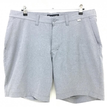 【超美品】トラヴィスマシュー ハーフパンツ ライトグレー ストレッチ 無地 メンズ 36 ゴルフウェア TravisMathew_画像1