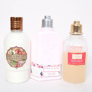  L'Occitane body for milky lotion etc. shower gel other 3 point set together cosme TA lady's LOCCITANE