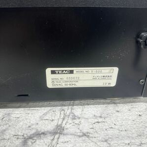 MYM4-137 激安 TEAC Stereo Cassette Deck V-600 カセットデッキ 通電OK 中古現状品 ※3回再出品で処分の画像7