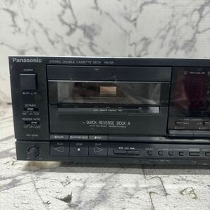 MYM4-176 激安 Panasonic STEREO DOUBLE CASSETTE DECK RS-D5 ダブルカセットデッキ 動作未確認 中古現状品 ※3回再出品で処分の画像2