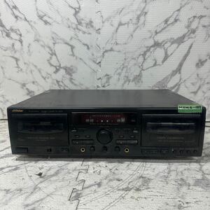 MYM4-189 激安 Victor DOUBLE CASSETTE DECK TD-W313MK2 ダブルカセットデッキ 通電OK 中古現状品 ※3回再出品で処分