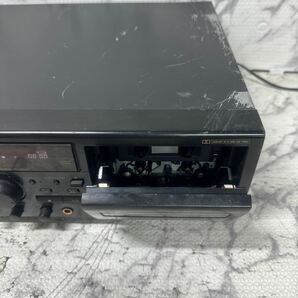 MYM4-189 激安 Victor DOUBLE CASSETTE DECK TD-W313MK2 ダブルカセットデッキ 通電OK 中古現状品 ※3回再出品で処分の画像5