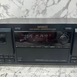 MYM4-228 激安 SONY STEREO COMPACT DECK TC-WR965S カセットデッキ 通電OK 中古現状品 ※3回再出品で処分の画像2