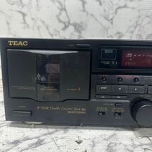 MYM4-266 激安 TEAC DOUBLE CASSETTE DECK W-760R ダブルカセットデッキ 通電OK 中古現状品 ※3回再出品で処分_画像2