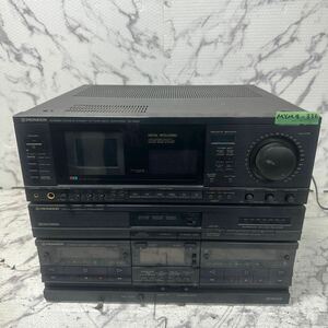 MYM4-336 激安 PIONEER STEREO DOUBLE CASSETTE TAPE DECK AMPLIFIER DC-X630 通電不可 ジャンク品 ※3回再出品で処分