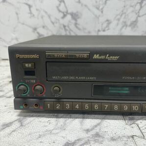 MYM4-389 激安 Panasonic MULTI LASER DISC PLAYER LX-K670 LDプレーヤー 通電OK 中古現状品 ※3回再出品で処分の画像2