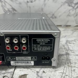 MYM4-418 激安 ONKYO CD RECEIVER CR-S1 CDレシーバー 通電OK 中古現状品 ※3回再出品で処分の画像5