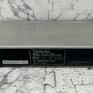 MYM4-438 激安 Technics STEREO GRAPHIC EQUALIZER SH-8045 グラフィックイコライザー 通電OK 中古現状品 ※3回再出品で処分の画像6