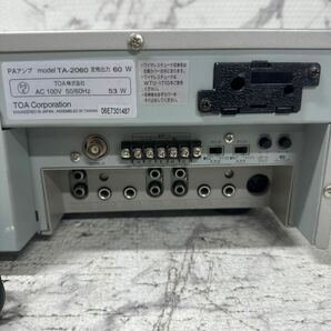 MYM4-474 激安 TOA PA AMPLIFIER TA-2060 PAアンプ 通電OK 中古現状品 ※3回再出品で処分の画像6
