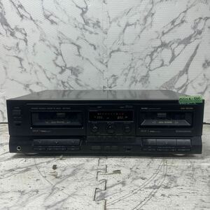 MYM4-500 激安 Panasonic STEREO DOUBLE CASSETTE DECK RS-TR515 ダブルカセットデッキ 通電OK 中古現状品 ※3回再出品で処分