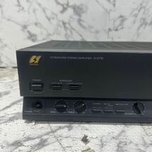 MYM4-513 激安 SANSUI INTEGRATED STEREO AMPLIFIER A-E710 ステレオアンプ 通電OK 中古現状品 ※3回再出品で処分_画像2