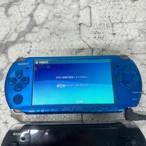 MYG-1553 激安 ゲー厶機 PSP 本体 SONY PSP-3000 通電、起動OK 3点 まとめ売り ジャンク 同梱不可の画像4