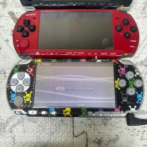 MYG-1554 激安 ゲー厶機 PSP 本体 SONY PSP-3000 通電、起動OK 3点 まとめ売り ジャンク 同梱不可の画像2