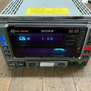 AV4-490 激安 カーステレオ SONY WX-C100REC 11995 CD MD FM/AM プレーヤー レシーバー 本体のみ 簡易動作確認済み 中古現状品の画像2