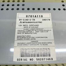 AV4-495 激安 カーステレオ CDプレーヤー MITSUBISHI 8701A118 DY-2J40-2-TH 34U178 CD FM/AM 本体のみ 簡易動作確認済み 中古現状品_画像5