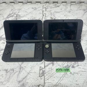 MYG-1586 super-discount ge-. machine body Nintendo 3DS LL operation not yet verification 2 point set sale Junk including in a package un- possible 