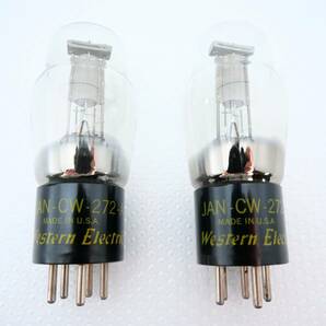 【美品】Western Electric JAN-CW-272-A 真空管2本 ウエスタンエレクトリック JAN CW 272 A 272A 動作確認済みの画像1