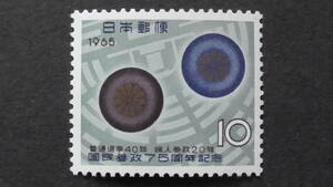 記念切手　『国民参政75年』　10円