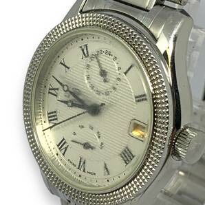 ■稼働品 RICHELIEU リシュリュー 81003 パワーリザーブ バックスケルトン 自動巻き/AT 純正SS シルバー メンズ 腕時計の画像2