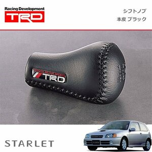 TRD シフトノブ(左右非対称) 本皮 ブラック スターレット EP82 EP91 89/12～99/07