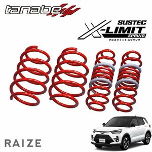 tanabe タナベ X-LIMIT クロスリミット スプリング 1台分セット ライズ A202A R5.11～ WA-VEX FF 1200 HV Z