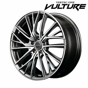 MID VERTECONE VULTURE ヴァルチャー (ハイパーシルバーポリッシュ) アルミホイール4本セット 18×7.0J 5H PCD114.3 +48