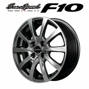 MID ユーロスピード F10 (メタリックグレー) アルミホイール4本セット 16×6.0J 4H PCD100 +42